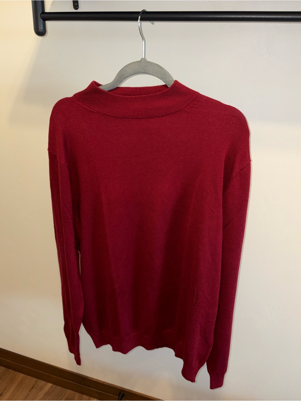 Paul Fredrick Men's Red Turtleneck Sweater